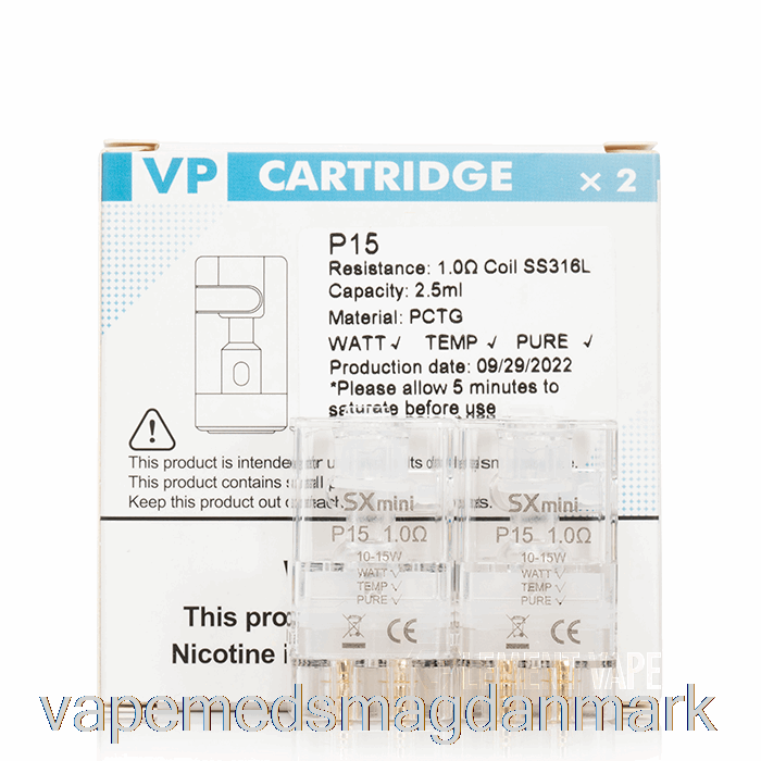 Vape Med Smag Yihi Vp Erstatning Pods 1.0ohm P15 Pods